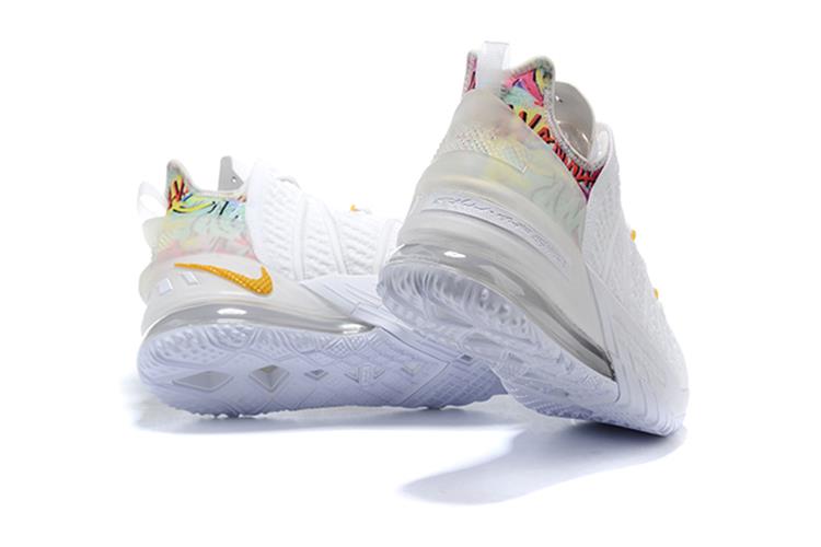 Lebron 18 store white and gold